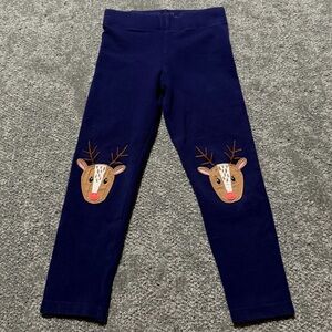 Mini Boden reindeer Xmas young kids pants size 4-5